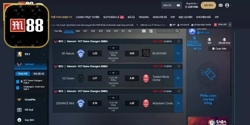 Thể Thao Điện Tử M88 – Trải Nghiệm Esport Đỉnh Cao 3 Điểm danh các sản phẩm Esport cực hot được tham gia nhiều tại M88